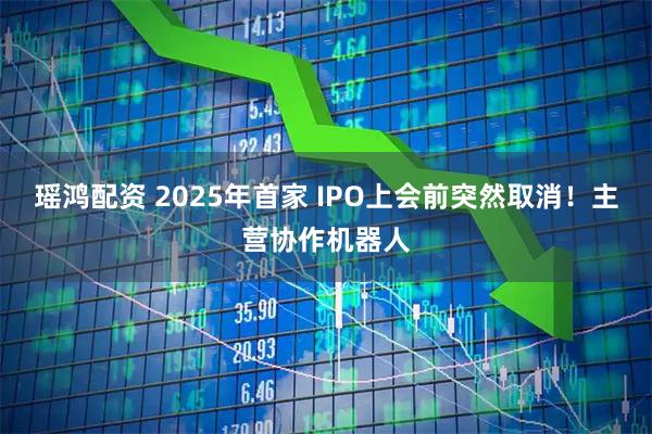 瑶鸿配资 2025年首家 IPO上会前突然取消！主营协作机器人